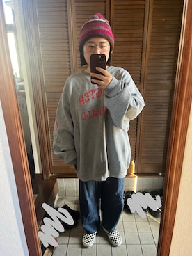 「アイテム（ニットキャップ/ビーニー）」を使った、MAGOさん（レディース・156cm）の秋コーディネート