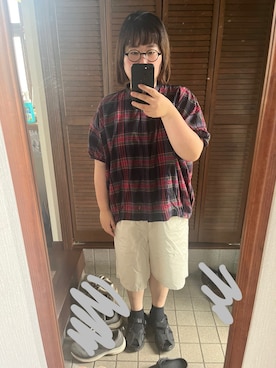 「雑貨屋のアイテム（シャツ/ブラウス、その他）」を使った、MAGOさん（レディース・156cm）の秋コーディネート