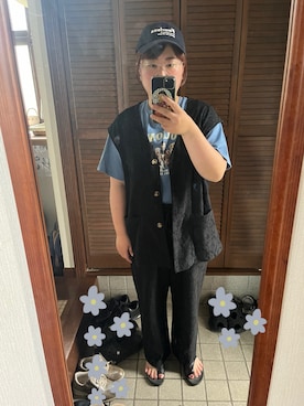 「アイテム（帽子）」を使った、MAGOさん（レディース・156cm・30代）の夏コーディネート