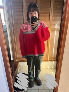 「アイテム（スニーカー）」を使った、MAGOさん（レディース・156cm・30代）の冬コーディネート