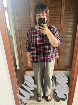 「SM2（エスエムツー）のアイテム（シャツ/ブラウス、その他）」を使った、MAGOさん（レディース・156cm）の夏コーディネート