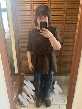 「Spick & Span（スピックアンドスパン）のアイテム（シャツ/ブラウス）」を使った、MAGOさん（レディース・156cm）の秋コーディネート