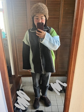 「アイテム（スニーカー）」を使った、MAGOさん（レディース・156cm・30代）の冬コーディネート