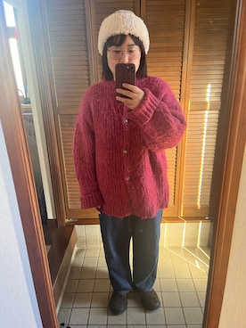 「アイテム（帽子）」を使った、MAGOさん（レディース・156cm）の冬コーディネート