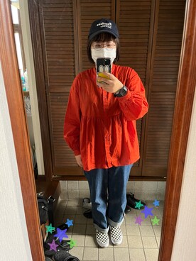 「アイテム（キャップ）」を使った、MAGOさん（レディース・156cm・30代）の春コーディネート