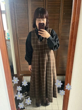 「KBF（ケイビーエフ）のアイテム」を使った、MAGOさん（レディース・156cm）の秋コーディネート