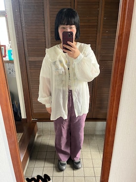 「studio CLIP（スタディオクリップ）のアイテム」を使った、MAGOさん（レディース・156cm）の秋コーディネート
