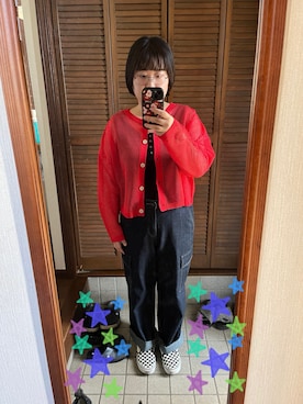 「秋先取りコーデ」｜「アイテム（スリッポン）」を使った、MAGOさん（レディース・156cm）の秋コーディネート