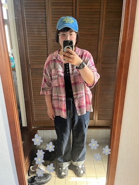 「アイテム（帽子）」を使った、MAGOさん（レディース・156cm・30代）の秋コーディネート