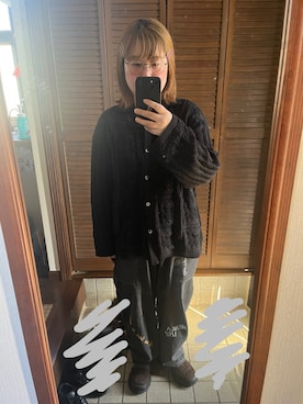 「LEPSIM（レプシィム）のアイテム（トップス、ブラック系）」を使った、MAGOさん（レディース・156cm）の春コーディネート