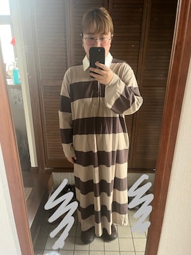 「Spick & Span（スピックアンドスパン）のアイテム（ワンピース/ドレス、ベージュ系）」を使った、MAGOさん（レディース・156cm）の春コーディネート