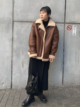 「ワントーンスタイル」｜おかもと　さおさん（レディース・158cm）の冬コーディネート