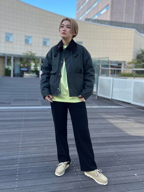BARBOUR バブアー　SPEY スペイ　ウール Barbour × BEAMS F / 別注 SPEY ブラックウール ショート