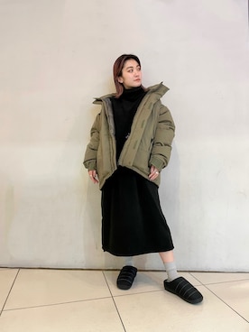 「MANASTASH（マナスタッシュ）のアイテム（ワンピース/ドレス）」を使った、リナリナ～さん（レディース・158cm）の秋コーディネート