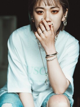 「niche.（ニッチ）のアイテム」を使った、リナリナ～さん（レディース・158cm）の夏コーディネート