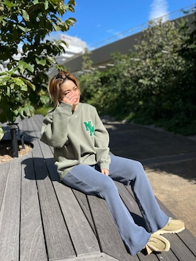 「LAVER（ラバー）のアイテム」を使った、リナリナ～さん（レディース・158cm）の秋コーディネート