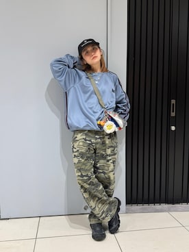 「柄パンツ」｜リナリナ～さん（レディース・158cm）の春コーディネート