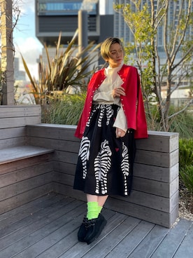 「春服デビュー宣言」｜「アイテム（モカシン/デッキシューズ）」を使った、リナリナ～さん（レディース・158cm）の春コーディネート