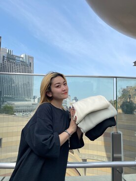 「MANASTASH（マナスタッシュ）のアイテム（ワンピース/ドレス）」を使った、リナリナ～さん（レディース・158cm）の春コーディネート