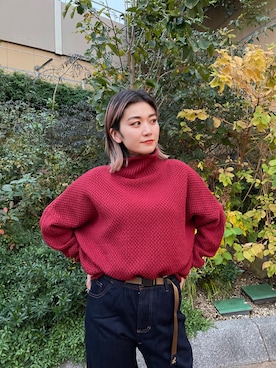 「アイテム（デニムパンツ、その他）」を使った、リナリナ～さん（レディース・158cm）の秋コーディネート