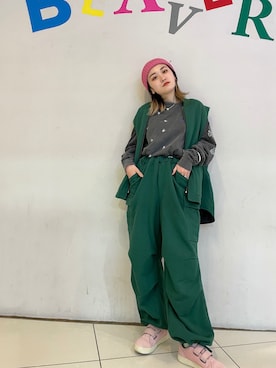 「LAVER（ラバー）のアイテム」を使った、リナリナ～さん（レディース・158cm）の冬コーディネート