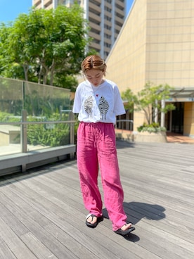 「BOHEMIANS（ボヘミアンズ）のアイテム」を使った、リナリナ～さん（レディース・158cm）の夏コーディネート