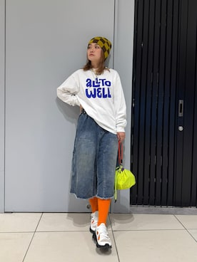 「BEAVER（ビーバー）のアイテム」を使った、リナリナ～さん（レディース・158cm）の春コーディネート