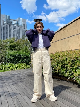 「PROVOKE （プロヴォーク）のアイテム」を使った、リナリナ～さん（レディース・158cm）の秋コーディネート