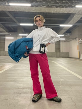 「BEAVER（ビーバー）のアイテム」を使った、リナリナ～さん（レディース・158cm）の冬コーディネート