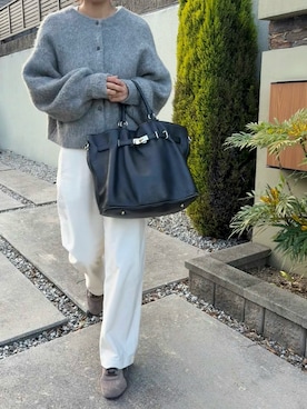 「MILOS（ミロス）のアイテム」を使った、ATTSUさん（レディース・163cm）の冬コーディネート