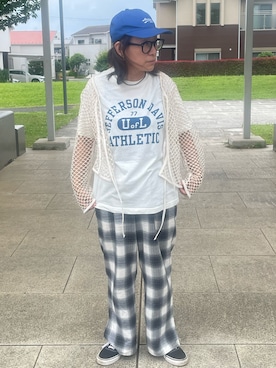 「Champion（チャンピオン）のアイテム」を使った、nozothさん（レディース・153cm）の夏コーディネート