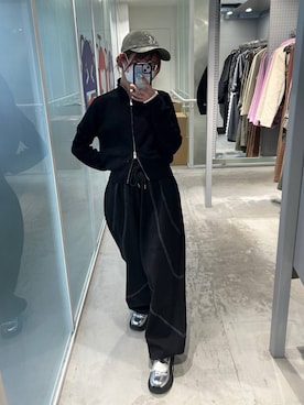 「アイテム（帽子）」を使った、ｱｶﾘさん（レディース・161cm・20代）の冬コーディネート