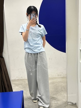 「新作」｜「アイテム（スウェットパンツ）」を使った、ｱｶﾘさん（レディース・161cm）の春コーディネート