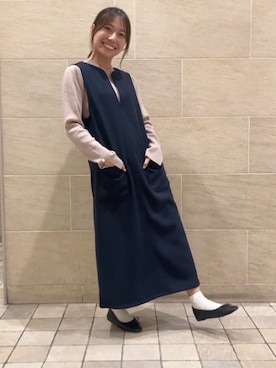 「メルトン」｜ITS'DEMOスタッフさん（レディース・150cm）の冬コーディネート