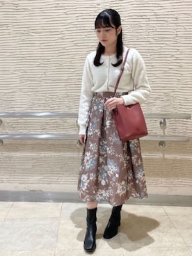 ITS'DEMOスタッフさん（レディース・158cm）の秋コーディネート