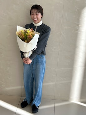 「ADAM ET ROPE'（アダムエロペ）のアイテム」を使った、rowan10さん（骨格ウェーブ・レディース・158cm）の春コーディネート