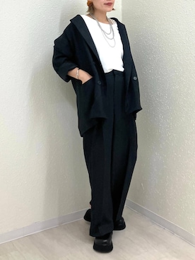 「アイテム（テーラードジャケット）」を使った、mumiさん（レディース・157cm・40代）の秋コーディネート