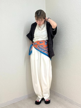 「LOWRYS FARM（ローリーズファーム）のアイテム」を使った、mumiさん（レディース・157cm・40代）の夏コーディネート