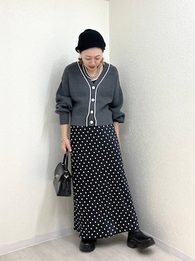 「アイテム（スカート）」を使った、mumiさん（レディース・157cm・40代）の秋コーディネート