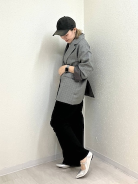 「アイテム（スウェットパンツ）」を使った、mumiさん（レディース・157cm・40代）の秋コーディネート
