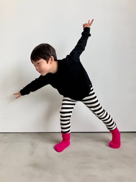「アイテム（レッグウェア）」を使った、mumiさん（キッズ・110cm）の夏コーディネート