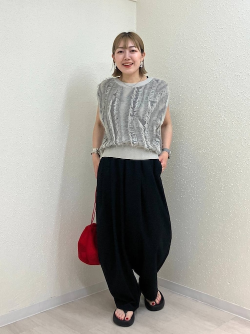 セール】フリンジニットノースリブ 450805（ニット/セーター）｜LOWRYS