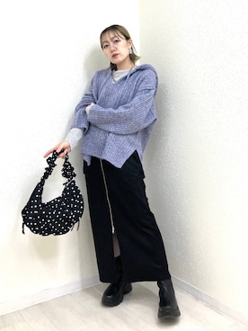 「アイテム（アクセサリー）」を使った、mumiさん（レディース・157cm・40代）の秋コーディネート