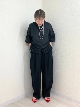 「アイテム（シャツ/ブラウス）」を使った、mumiさん（レディース・157cm・40代）の夏コーディネート
