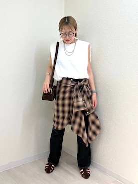 「LOWRYS FARM（ローリーズファーム）のアイテム」を使った、mumiさん（レディース・157cm・40代）の夏コーディネート