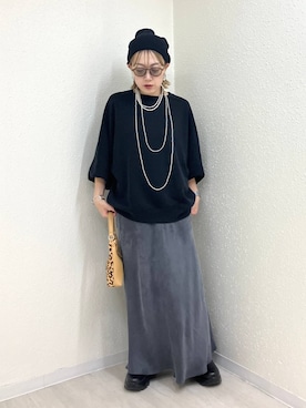 「LOWRYS FARM（ローリーズファーム）のアイテム（ファッション雑貨）」を使った、mumiさん（レディース・157cm）の秋コーディネート