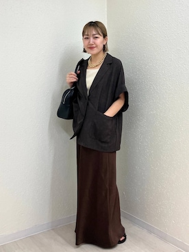 「アイテム（スカート）」を使った、mumiさん（レディース・157cm・40代）の夏コーディネート