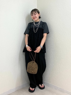 「アイテム（キャミソール）」を使った、mumiさん（レディース・157cm・40代）の夏コーディネート