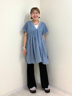 「LOWRYS FARM（ローリーズファーム）のアイテム」を使った、mumiさん（レディース・157cm・40代）の夏コーディネート