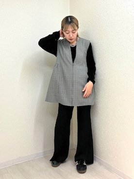 「アイテム（アクセサリー）」を使った、mumiさん（レディース・157cm・40代）の秋コーディネート